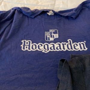 Hoegarden dewers and Budwiser t shirts